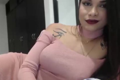 horny large bumpers Ladyboy Teasing On web camera