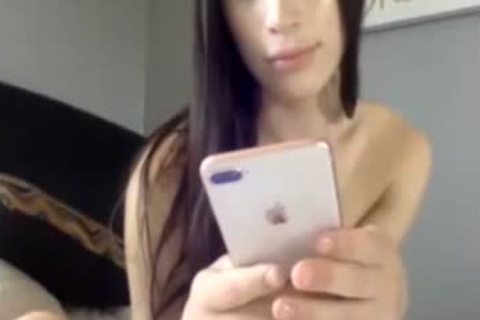 kinky brunette hair shemale Teasing web camera