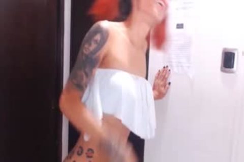 18yo Redhead tranny Teasing