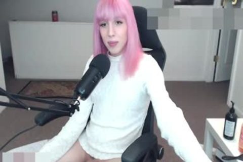 Pink Hair shemale Beauty web camera Solo