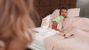 TransAngels: American Jessy Dubai licking ass in the bed