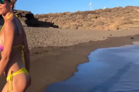 blond Beach tranny skank Is A cocksucker, wank And cum