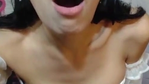 dirty Thailand Ladyboy Strokes Her wang