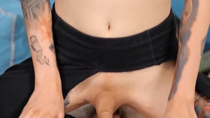 TransAngels - Cumshot together with wet asian transsexual