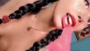 humongous love muffins asian lady-man toys wazoo On webcam